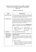 Cover: Information leaflet on Hong Kong Code of Marketing of Formula Milk and Related Products, and Food Products for Infants & Young Children ('HK Code')